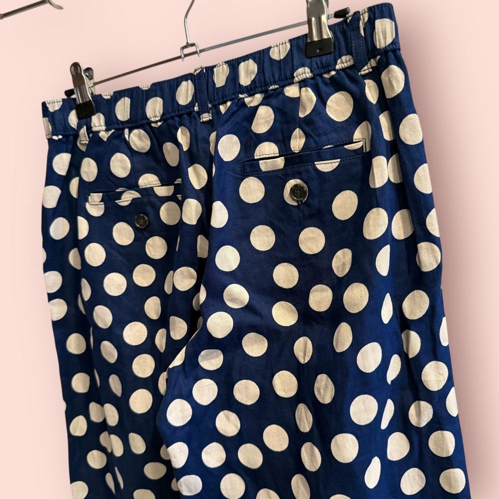 J. Crew Harbor pant in dot linen - Picture 6 of 8